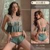 Sex Underwear Sexy Lace Suspender Pajamas Ice Silk Pure Desire Sweet Uniform Passion Suit 8026