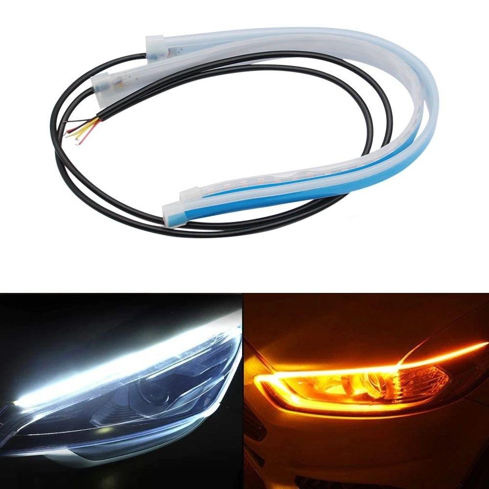 DRL FLEX LED Daytime Running Lights + Flowing Direction, External 2pcs 12V, Off-Road
