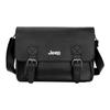 Jeep Retro Trendy High-Value Versatile Flap Buckle Commuter Travel PU Messenger Bag Unisex Shoulder Bag Black Brown Khaki PP51X01065
