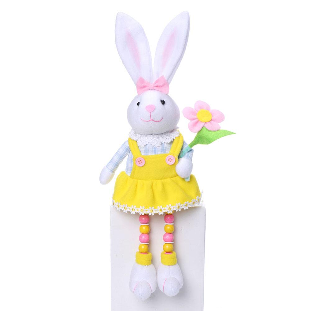 

Adorned With Flowers And Carrots Easter Easter Bunny Decor Rabbit Ornament Friends Bathroom Good Texture Bedroom