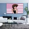 KKim CChaewonS Funny American Flag Tapestry College Dormitory Decoration Bedroom Party Banner Indoor and Outdoor Murals