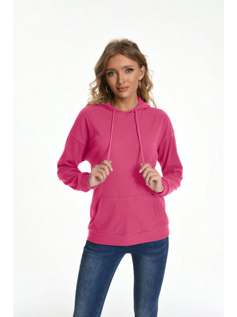 2024 Autumn/Winter Women's Hooded Knitted Pullover Sweatshirt