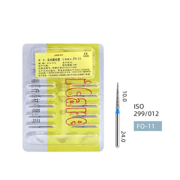 Polering Burs Høyhastighets tannhåndstykke Diamond Bur Tip