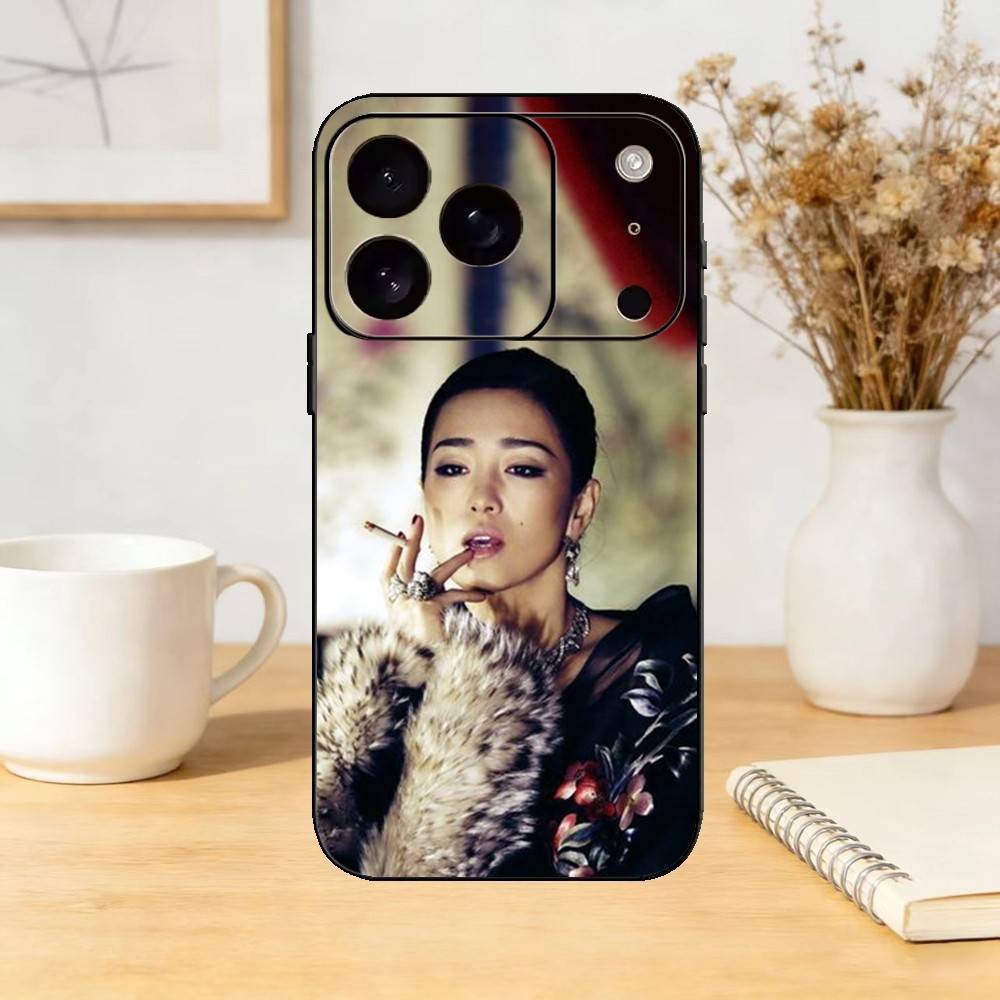 G-Gong Li Phone Case For iPhone 17,16,15,14,13,12,11 Plus,Pro Max,SE4Soft Silicone Black Cover