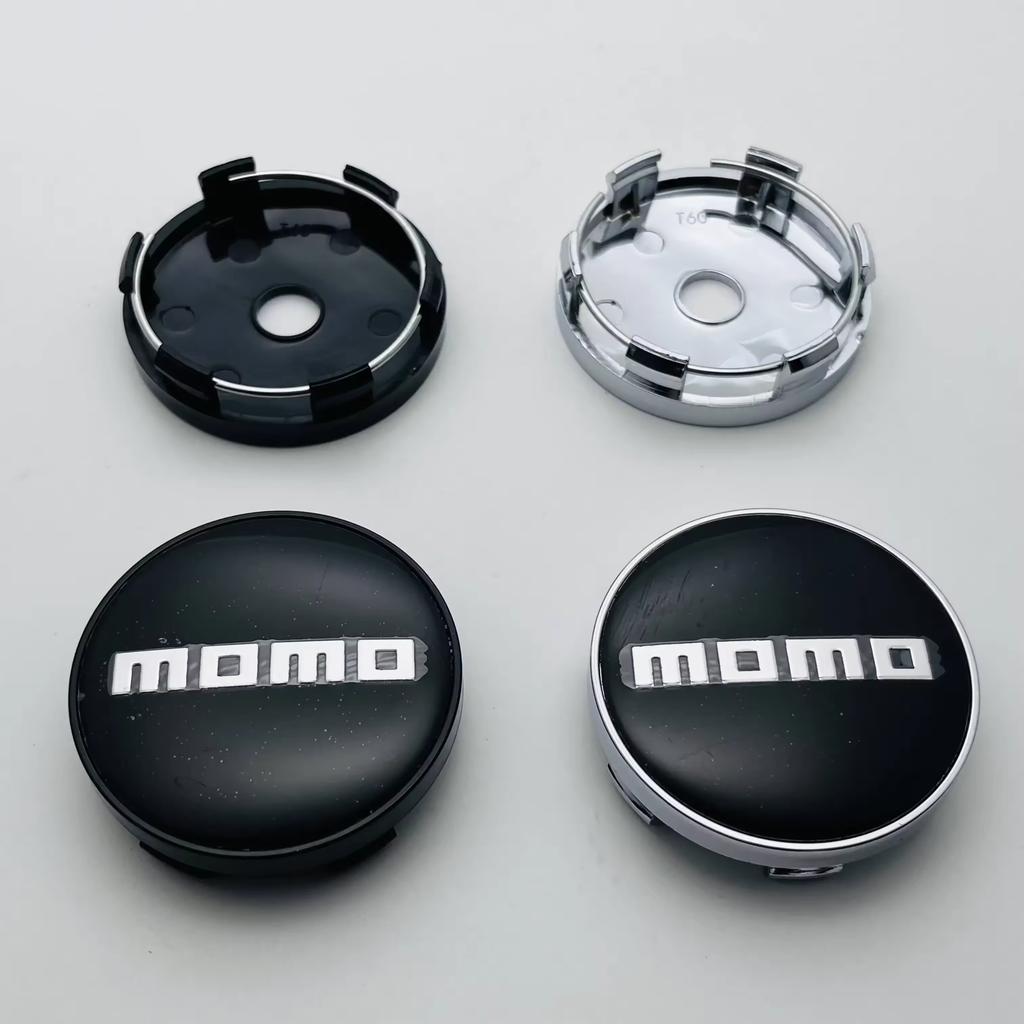 4PCS 60mm Car Wheel Center Caps With MOMO Badge Logo Rim Hubcaps Cover For BMW Dodge KIA Ford Mazda Toyota Honda h6