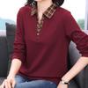 Navava Women Big Size Check BuTTon PoinT Collar Long Sleeve T shirT nT3137
