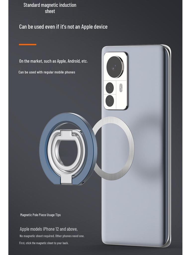 Double-Sided Magnetic Car Phone Holder - Retractable and Rotating Bracket