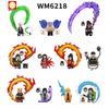 Animes Mini Kostky Akční Figurky Stavební Kostky Panenky Komiksová Sestava Sestavovací Hračky pro Děti WM6218