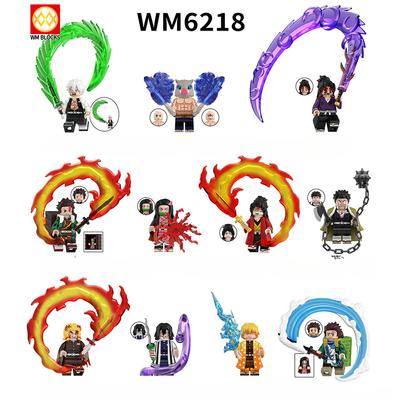 Animes Mini Bausteine Actionfiguren Baustein Puppen Comic Zusammenbau Zusammenbau Spielzeug für Kinder WM6218