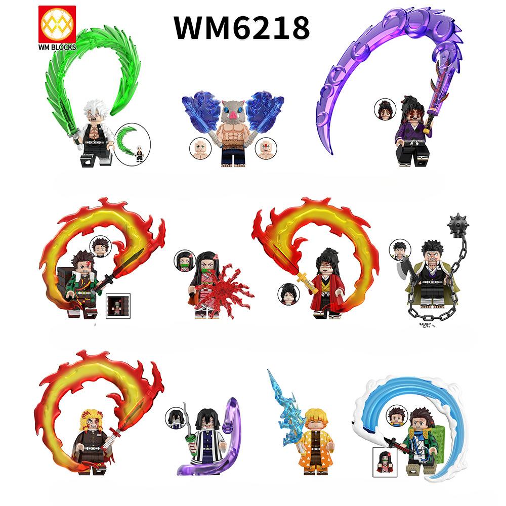 Animes Mini Bricks Action Figures Building Block Dolls Comic Assembly Assembly Toys for Children WM6218
