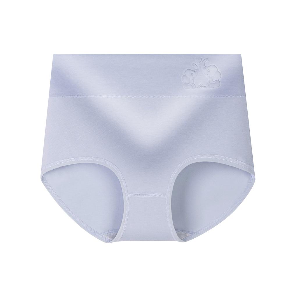 Plus Size Women's Pure Cotton 10A Antibacterial Cotton Crotch High Waist Tuck Briefs