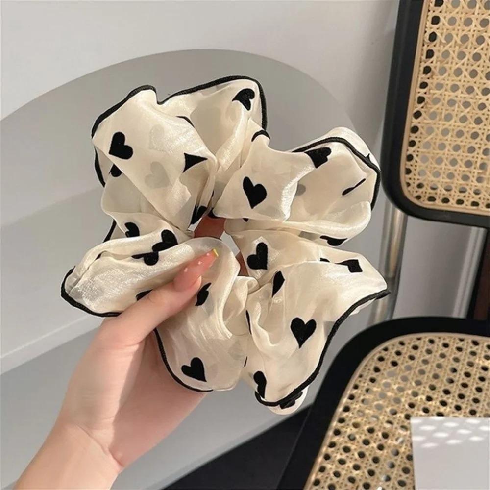 

3Pcs/set Sweet Floral Polka Dot Fabric Hair Scrunchies Elastic Hair Ties for Women Fashion Hair Accessories