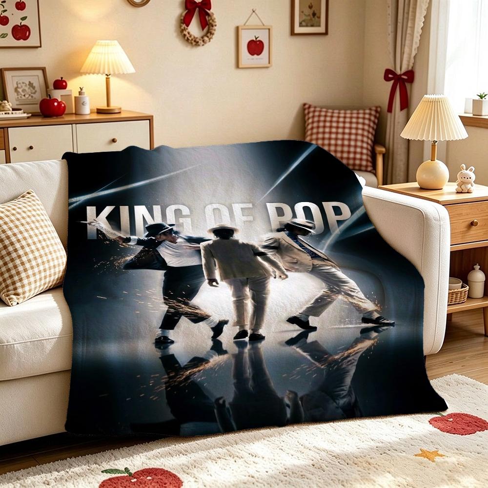 Pop Tribute Pattern Blanket Allseason Fleece Blanket For Bedroom Sofa Bed Home Party Decor New Year Gift