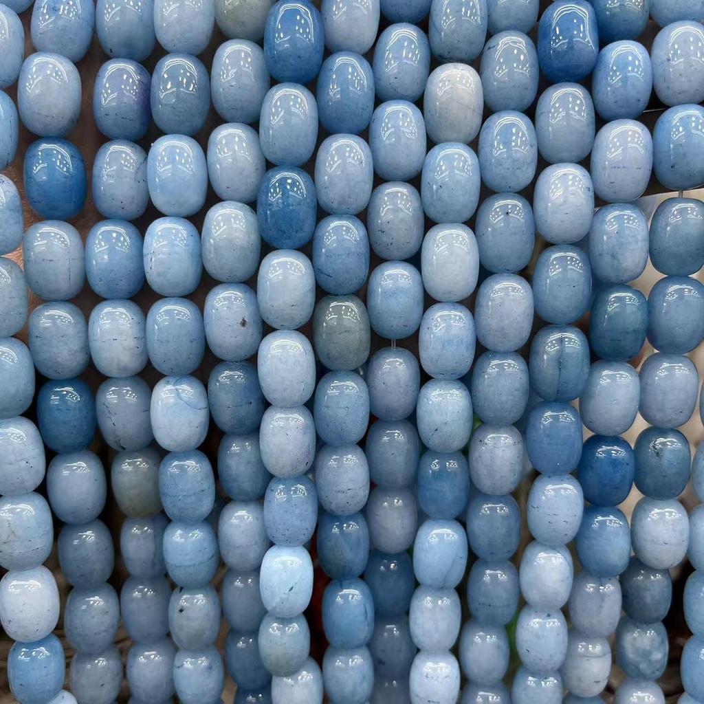 10x14mm Natural Crystal Striped Agate Drum Beads for Jewelry and DIY Accessories
