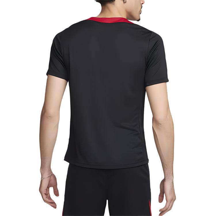 Nike Liverpool FC Strike Pánský Nike Dri-FIT Fotbalový úpletový top s krátkým rukávem FN9838-013