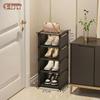 Stackable Multilayer Shoe Rack Narrow Shape Sneakers Shoe Storage Save Space Doorway Corner Shoe Rack Large Capacity Shoe Stand