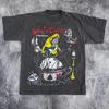 Alice In Chains In Wonderland Anni '90 Design Raro Maglietta Nera