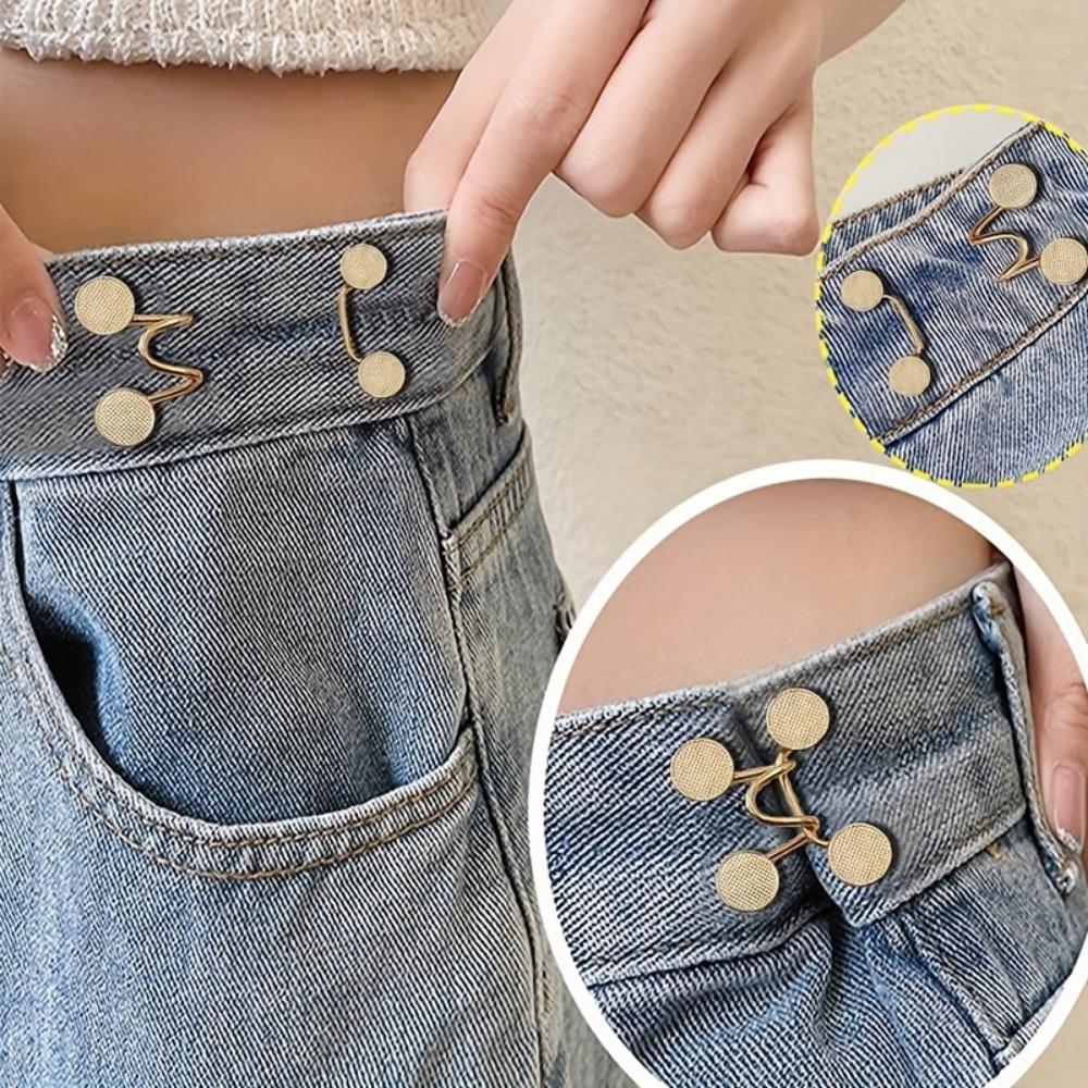 No Punching Waist Buckle Waist Circumference Change Flower Decoration Removable Adjustable Waist Holder Instead of Belt