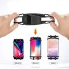 Multifonction Support telephone vélo moto, Universel Support Vélo Téléphone Silicone Réglable pour iPhone X/ 8/8 Plus/7/7 Plus Huawe