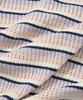 COVERNAT Multi-Stripe Crew Neck Knit Salmon