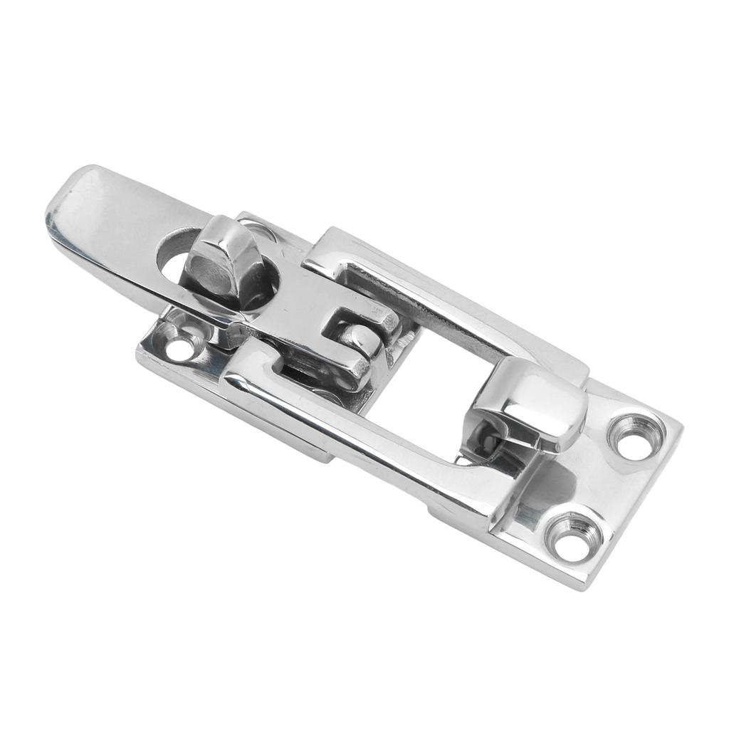 2pcs 316 Stainless Steel Lockable Door Latch Heavy Duty Anti Rattle Fastener Clamp for Marine