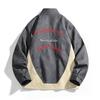 PU Stand-up Collar Jacket Teen Casual Loose Versatile Couple Jacket Leather Jacket