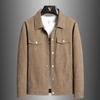 2024 Autumn Men's Fashion Lapel Corduroy Jacket - Trendy Casual Short Workwear