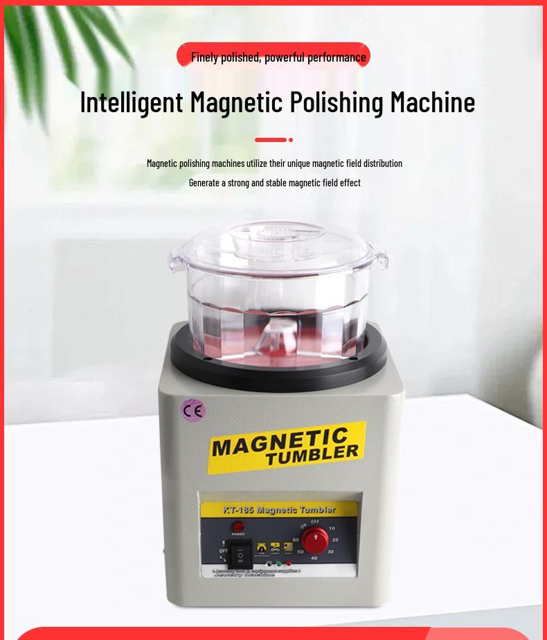 KT-185 Magnetic Polisher: Rust Removal Grinder for Gold, Silver, and Metal Jewelry