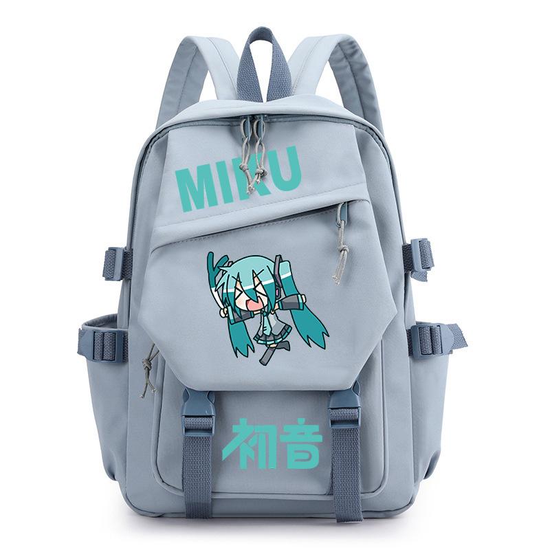 Hatsune Future Versatile Backpack Junior High School Girls Reduce Burden School Bag High School Students Casual Backpack