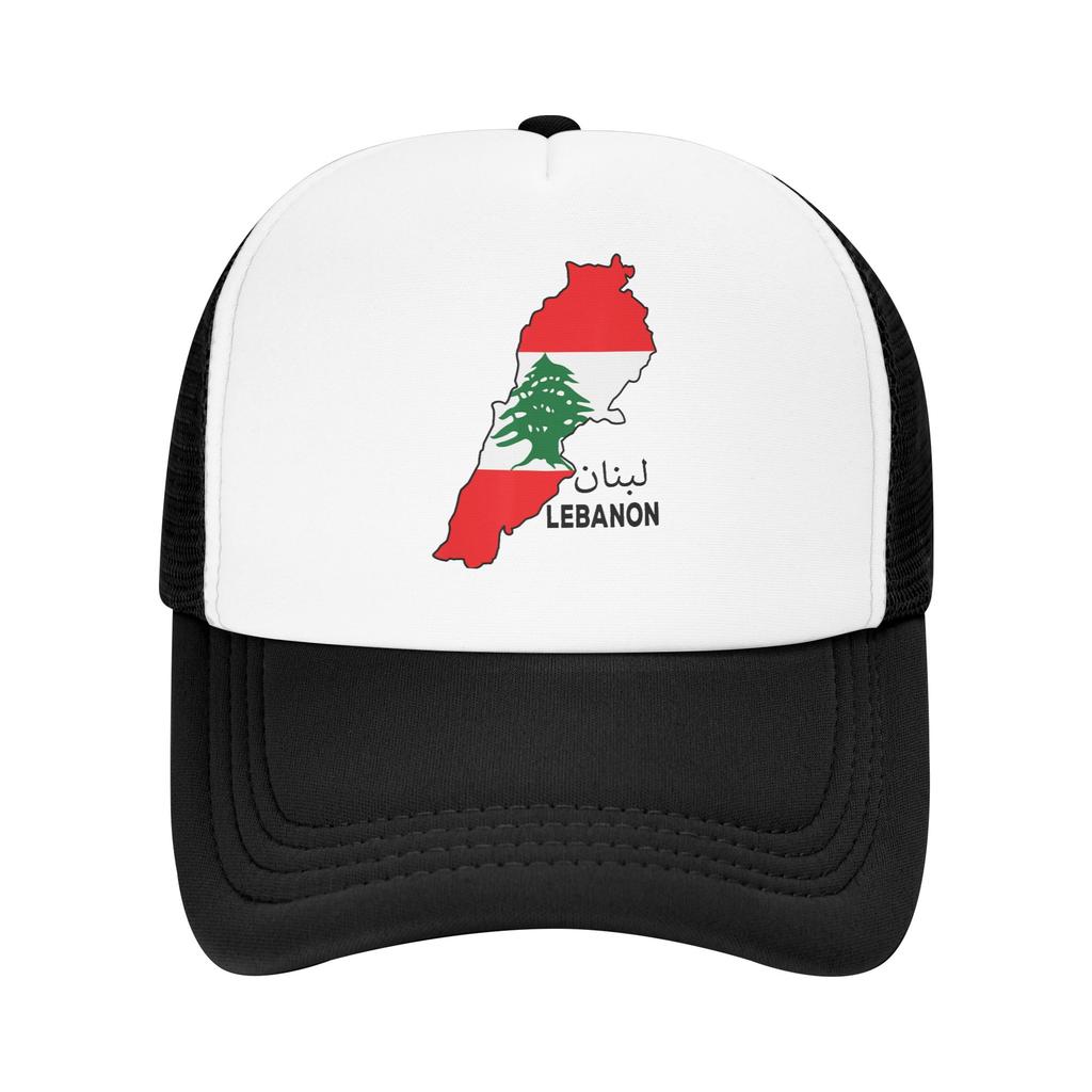 Lebanon Flag Map Beirut Cedar Tree Lebanese Mesh Baseball Caps Adult Fashion Sun Caps Dad Hat Adjustable Summer Trucker Hats