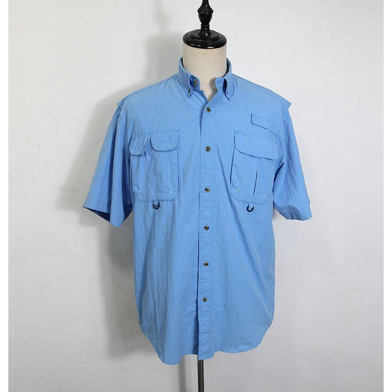 

Экспорт Мода Мужская Рубашка для Активного Отдыха Многофункциональная Скорость плюс Размер Рабочая Одежда Приключения Быстросохнущая Дышащая Нейлоновая Рубашка с Коротким Рукавом Sky Blue 2 Size XL (recommend 115.00 kg-125.00 kg