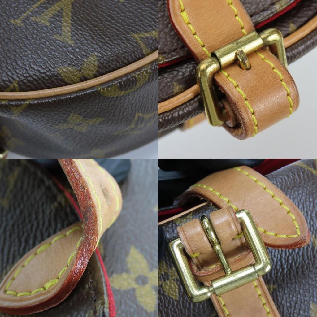 Used LOUIS VUITTON Shoulder Bag Tamburan M51179 Monogram/Nume Leather Brown Compact