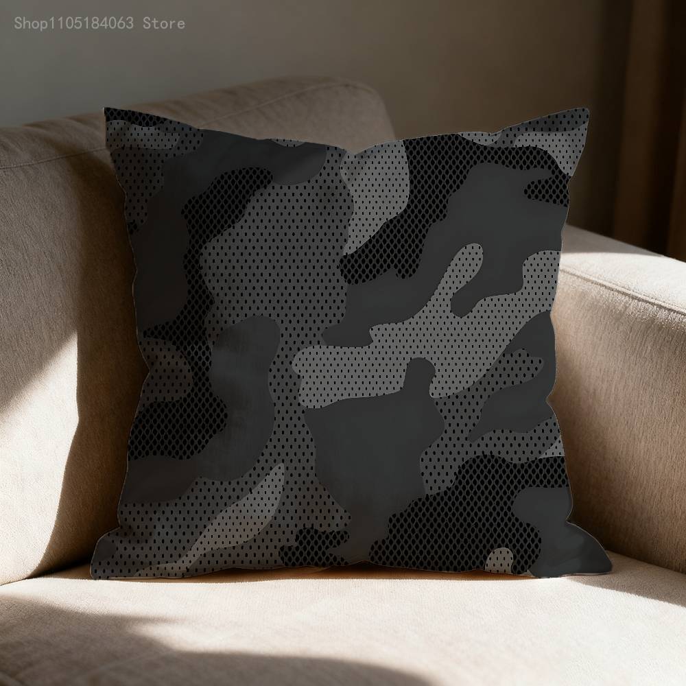 

Carbon Fiber Pattern Pillow Case For Sofa Decor Car Office Room Printing Cushion Cover Decorations and Protector 30cmx30cm