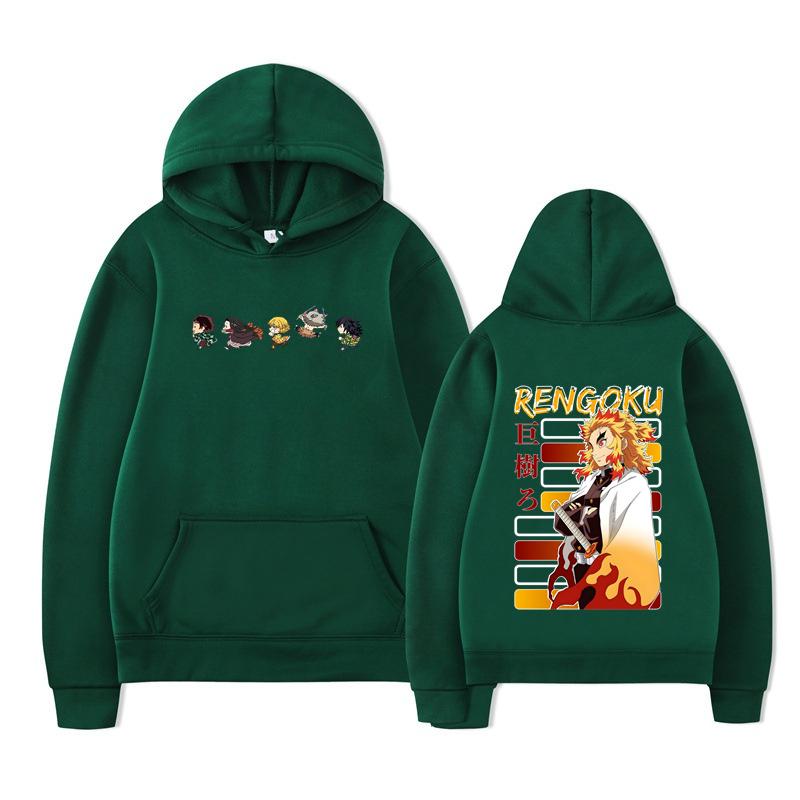Autumn Anjuro Bakugou Hoodies Men Women Fashion High Street Sweatshirts Vintage Pullovers Tanjiro Hoodie Oversized Tops