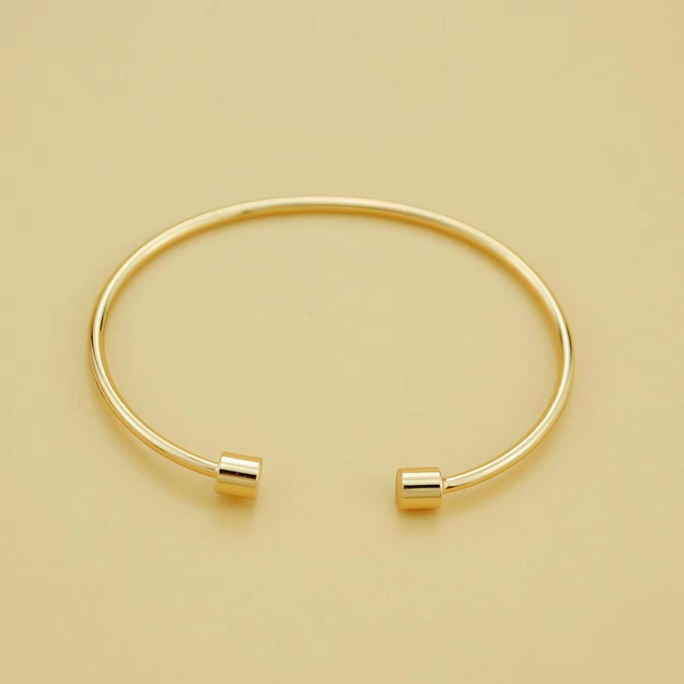 

Minimalist Gold Open Cuff Bracelet, Fashion Brass Bangle for Women, Elegant Lightweight Jewelry, Chic Everyday Accessory KC Gold SZ137
