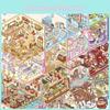 3d House Miniature Sticker Book With Pet Material For Kids Diy Craft Special Characters Included