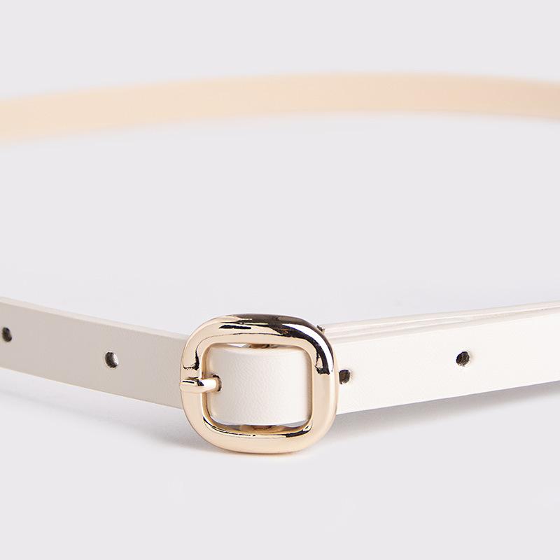New Women's Japanese Buckle Skirt with Clothing Belt Exquisite Commuter Women's Thin Belt Sweet