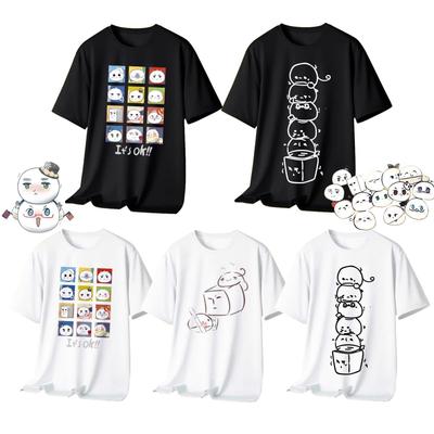 Shiver Hetalia T-shirt Short Sleeve Top Costume Cosplay Outfit Commemorative Shirt Soft Comfortable Support Wear Crew Neck Casual Commuting School