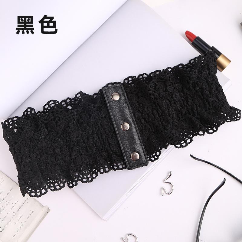 Fairy Lace With Skirt Elastic Wide Waist Seal Women'S Simple Waist Decoration Elastic Belt Women'S Accessories
