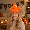 Cappello a forma di testa di peluche, Cappello a forma di pesce pagliaccio in peluche, Cappello costume da pesce pagliaccio di Halloween per bambini Cosplay Adulti, Travestimento per spettacoli teatrali Feste Morbido
