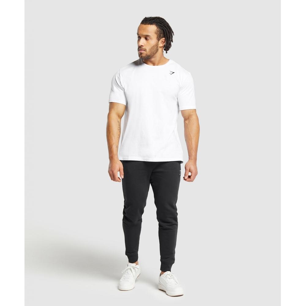 Gymshark Crest Joggers Black A2a4h Bbbb
