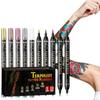 Non-Toxic Tattoo Doodle Pen Easy Wash Off Tattoo Marker Pen  for Cosplay Raves  Festivals Party