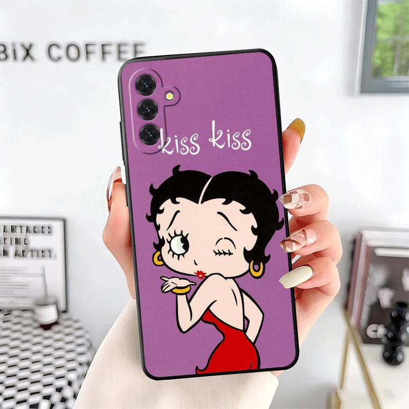 B-Bettys B-Boops Girl Soft Phone Case for Samsung A17 A37 A57 A16 A26 A36 A56 A15 A25 A35 A55 A14 A24 A34 A54 A13 A23 A33 A53 A5