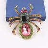 1 Piece Inlaid Rhinestone Sparkling Spider Design Ladies Brooch, Elegant and Beautiful, Decorate Coat, Suitable for Couple Gift