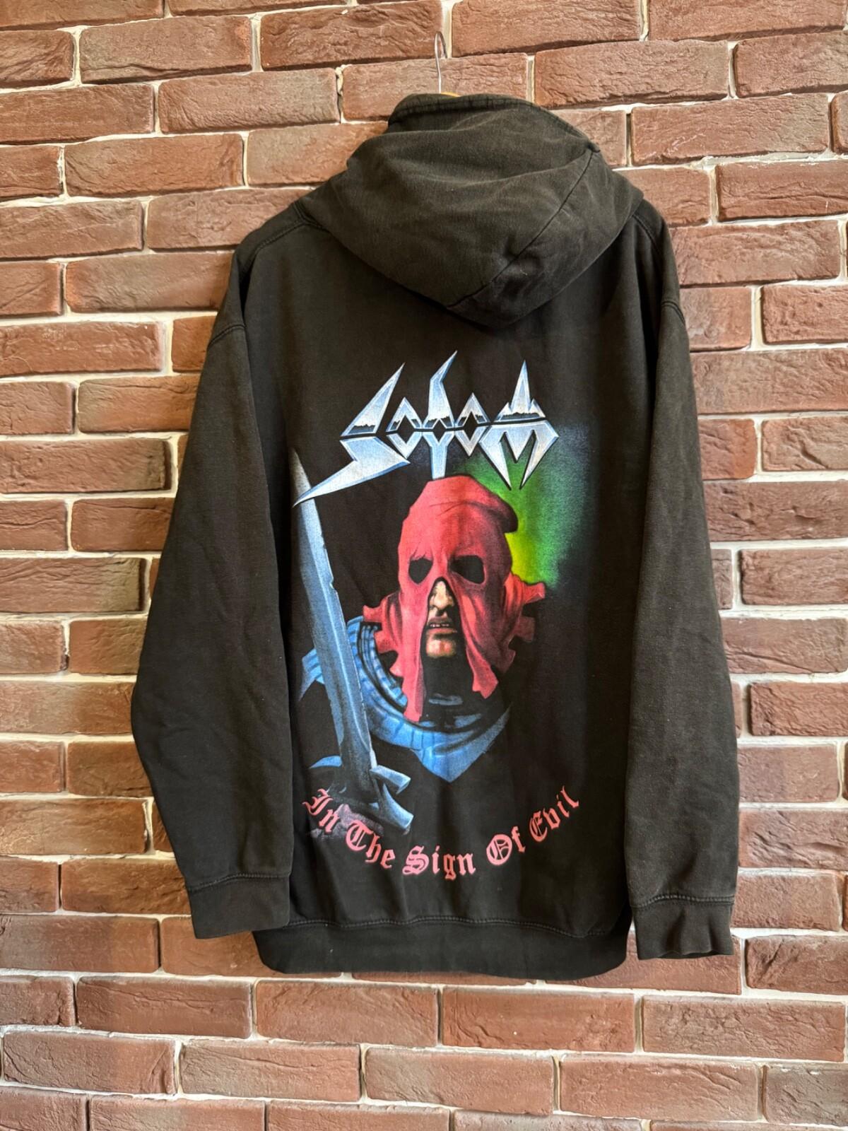 Винтажная футболка 00-х Sodom In The Sign Trash Metal Tour Band футболка xl черная Унисекс футболка XXL