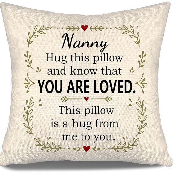 Daughter Hug This Pillow and Know That You Are Loved This Pillow Is A Hug from Me To You Throw Pillow Covers for Daughter from Mom Dad Birthday Gift
