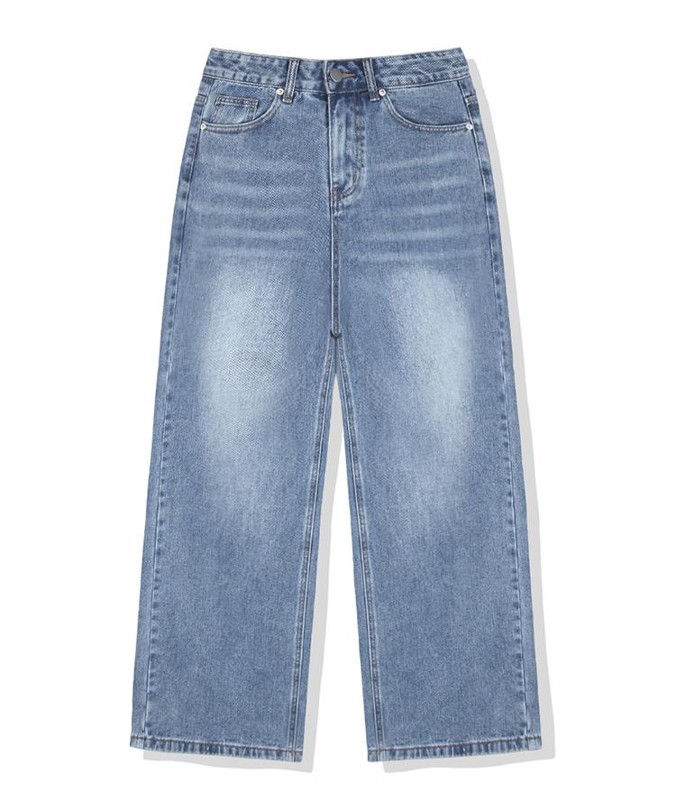 ULIFEZIP [Set] Any Normal Women'S Back Pocket Balloon Wash Wide Denim Pants 9 Colors [Ulzd_0048] (A Type)