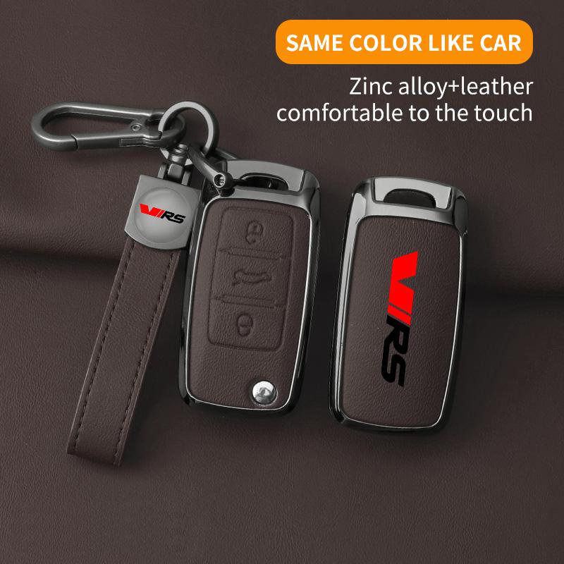 EBL2 Suitable for Skoda VIRS Kamiq Karoq Superb Kodiaq Octavia Fabia Rapid Metal High-end Car Key Case Remote Control Car Key Shell B