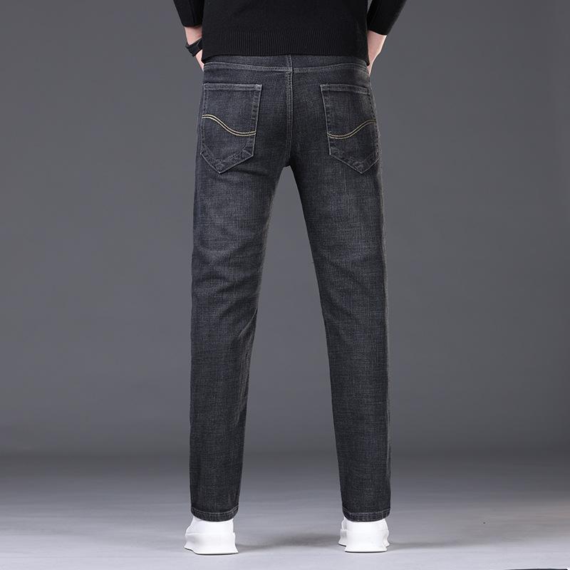 Spring And Autumn Style High-Quality Denim Jeans For Men With Stretch Straight Fit And Casual Men'S Denim Pants