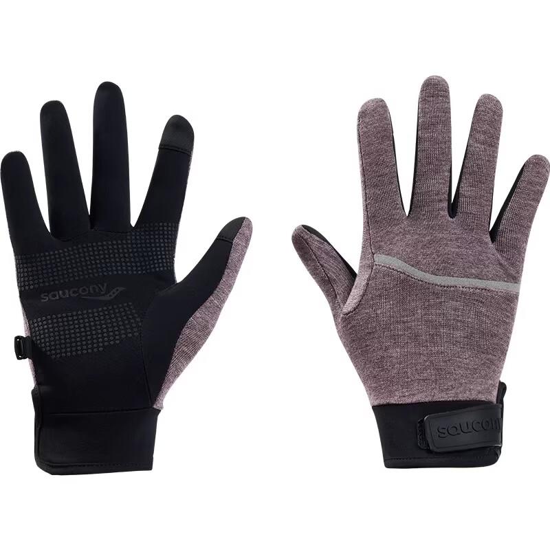 Saucony Wool Blend Adjustable Sports Gloves One Size